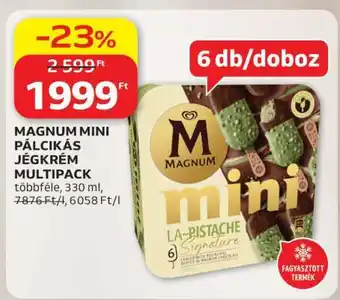 Auchan Magnum Mini Pálcikás Jégkrém Multipack ajánlat