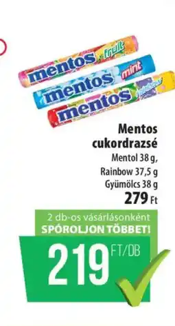 Coop Mentos cukordrazsé ajánlat