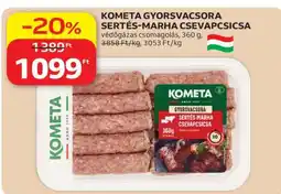 Auchan KOMETA GYORSVACSORA SERTÉS-MARHA CSEVAPCSICSCA ajánlat