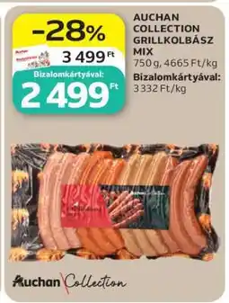 Auchan AUCHAN COLLECTION GRILLKOLBÁSZ MIX ajánlat