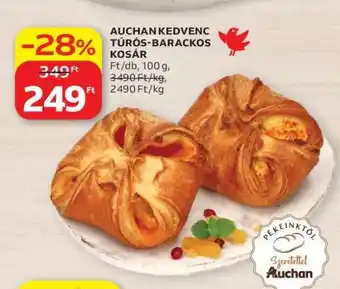 Auchan AUCHAN KEDVENC TÚRÓS-BARACKOS KOSÁR ajánlat