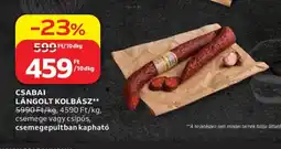 Auchan CSABAI Lángolt kolbász ajánlat