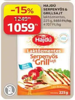 Auchan Hajdú Serpenyős Grillsajt ajánlat