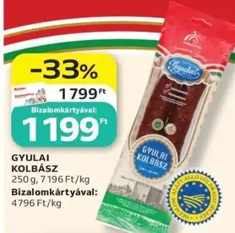 Auchan Gyulai kolbász ajánlat