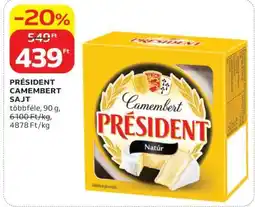 Auchan Président Camembert sajt ajánlat