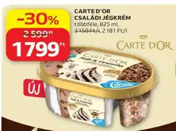 Auchan CARTE D’OR CSALÁDI JÉGKRÉM ajánlat