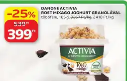 Auchan DANONE ACTIVIA ROST MIX&GO JOGHURT GRANOLÁVAL ajánlat