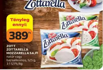 Auchan Zott Zottarella Mozzarella Sajt ajánlat