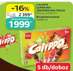 Auchan CALIPPO SUPER MIX JÉGKRÉM MULTIPACK ajánlat
