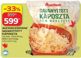 Auchan AUCHAN KEDVENC SAVANYÍTOTT KÁPOSZTA ajánlat