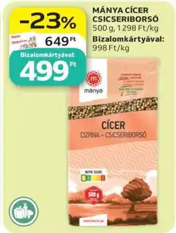 Auchan MÁNYA CÍCER CSICSERIBORSÓ ajánlat