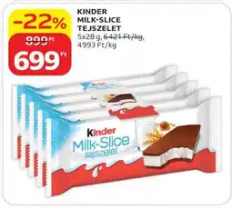 Auchan KINDER MILK SLICE TEJSZELET ajánlat