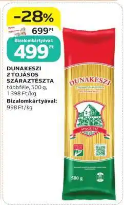 Auchan Dunakeszi 2 tojásos száraztészta ajánlat