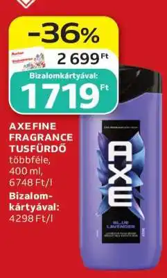 Auchan AXE FINE FRAGRANCE TUSFÜRDŐ ajánlat