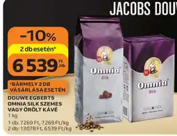 Auchan Douwe Egberts Omnia Silk Szemes vagy Őrölt Kávé ajánlat