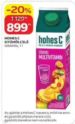 Auchan Hohes C Gyümölcslé ajánlat
