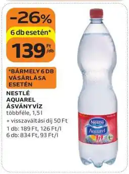 Auchan Nestlé Aquarel Ásványvíz ajánlat