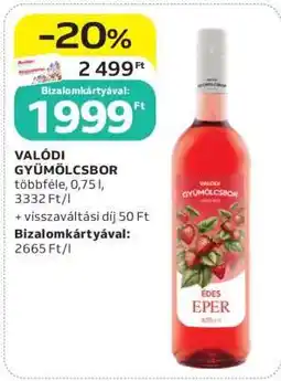 Auchan Valódi Gyümölcsbor ajánlat