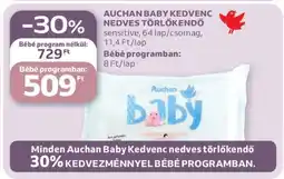 Auchan Auchan Baby Kedvenc Nedves Törlőkendő ajánlat