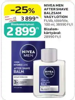 Auchan NIVEA MEN AFTER SHAVE BALZSAM VAGY LOTION ajánlat