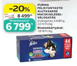 Auchan PURINA FELIX FANTASTIC ALUTASAKOS MACSKAELEDEL-VÁLOGATÁS ajánlat
