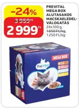 Auchan Prevital Mega Box alutasakos macskaeledel-válogatás ajánlat
