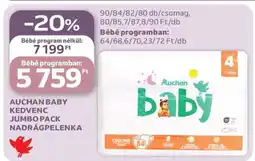 Auchan Auchan Baby Kedvenc Jumbo Pack Nadrágpelenka ajánlat
