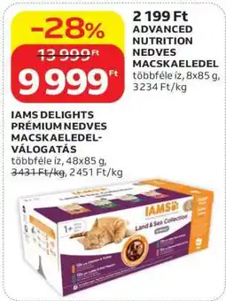 Auchan IAMS DELIGHTS PRÉMIUM NEDVES MACSKAELEDEL-VÁLOGATÁS ajánlat