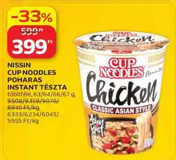 Auchan Nissin Cup Noodles Poharas Instant Tészta ajánlat
