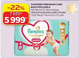 Auchan Pampers Premium Care bugyipelenka ajánlat