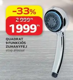 Auchan QUADRAT 9 FUNKCIÓS ZUHANYFEJ ajánlat