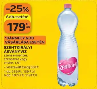 Auchan SZENTKIRÁLYI Ásványvíz ajánlat