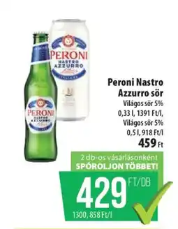Coop Peroni Nastro Azzurro sör ajánlat