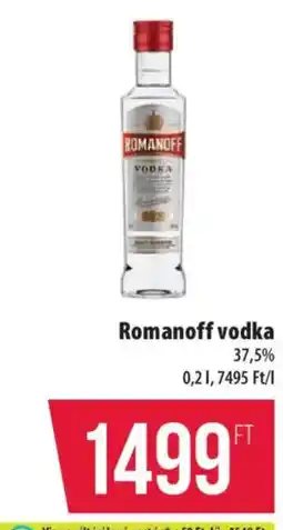 Coop Romanoff vodka ajánlat