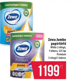 Coop Zewa Jumbo papírtörlő ajánlat