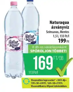 Coop Naturaqua ásványvíz ajánlat