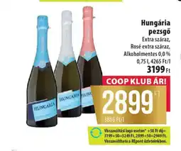 Coop Hungária pezsgő ajánlat