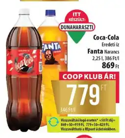Coop Coca-Cola, Fanta Narancs ajánlat