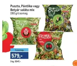Metro Eisberg Puszta, Pántlika vagy Betyár saláta mix ajánlat