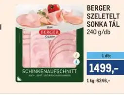 Metro Berger szeletelt sonka tál ajánlat