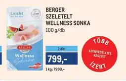 Metro Berger szeletelt Wellness sonka ajánlat