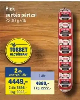 Metro Pick sertés párizsi ajánlat