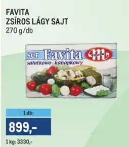Metro Favita zsíros lágy sajt ajánlat