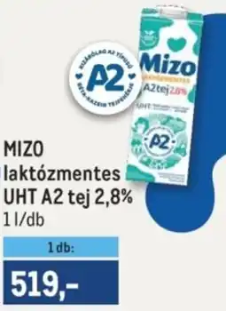 Metro Mizo laktózmentes UHT A2 tej 2,8% ajánlat