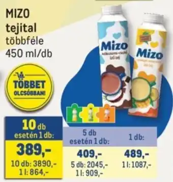 Metro Mizo tejital ajánlat
