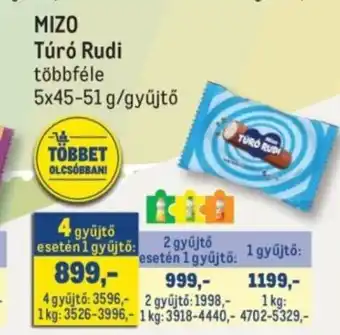 Metro Mizo Túró Rudi ajánlat