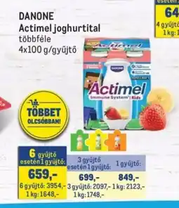Metro Danone Actimel joghurtital ajánlat