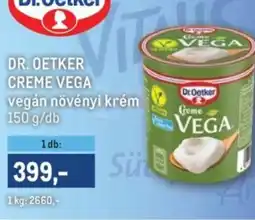 Metro Dr. Oetker creme vega vegán növényi krém ajánlat