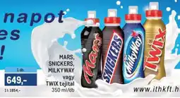 Metro Mars, snickers, milkyway vagy twix tejital ajánlat