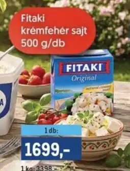 Metro Fitaki krémfehér sajt ajánlat